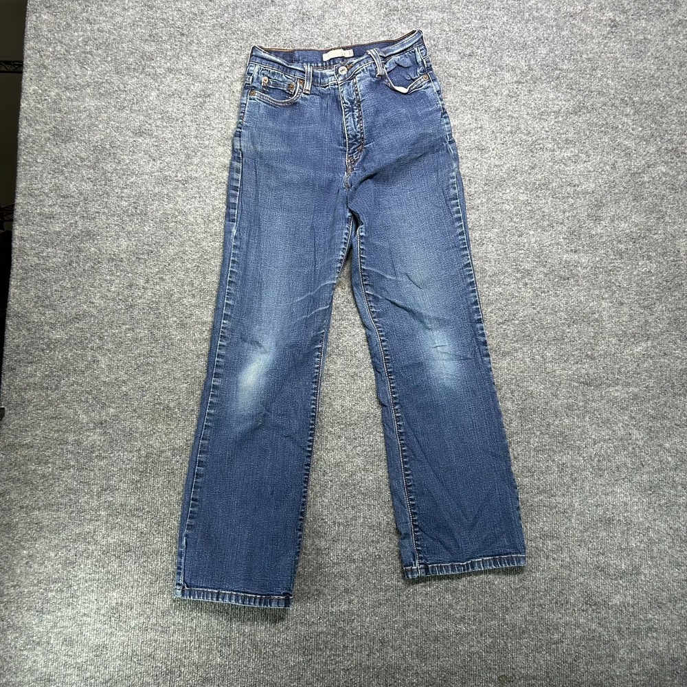Levi's 512 Perfectly Slimming Jeans Women's 10M Blue Denim‎ Straight - 26x28